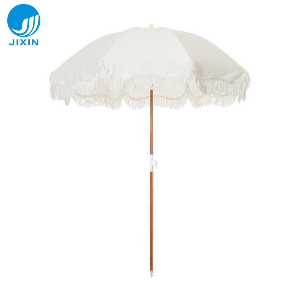 Outdoor Garden fishing popular folding Oxford UV coated summer solar beach umbrella with tassels