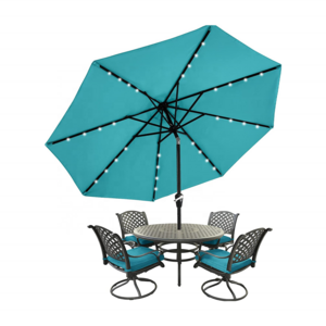 Outdoor waterproof Windproof 2.7m Side Standing Garden Patio Beach Parasol Umbrella coffee shop Table Umbrella with 8 Stable Rib