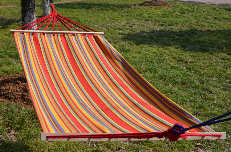 Outdoor Portable Venture Double seat Person Parachute lightweight high-capacity Hammock with wooden bar