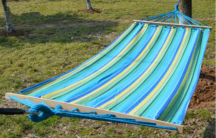 Outdoor Portable Venture Double seat Person Parachute lightweight high-capacity Hammock with wooden bar