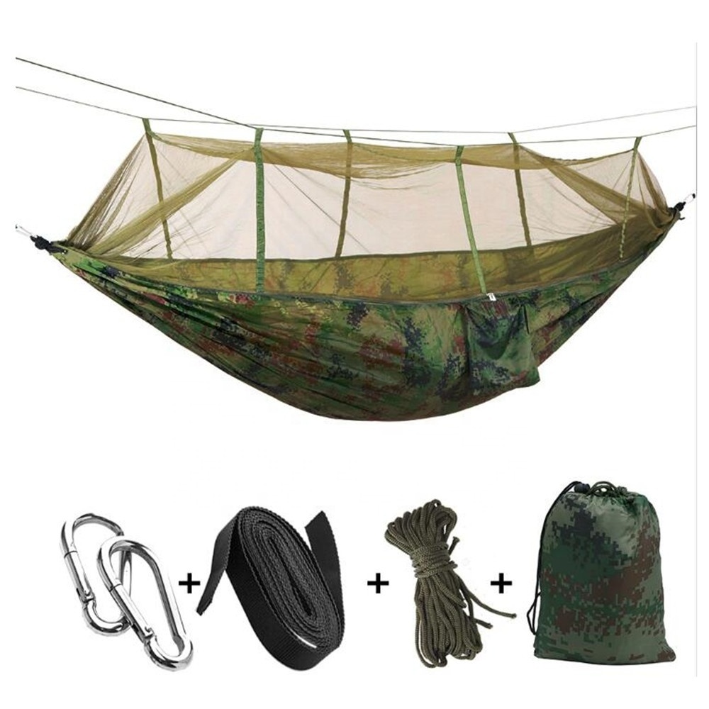 Outdoor Hamacas Travel Hiking Nylon fabric Camping Portable Ultralight Luxury Hammock swing Tent Hammocks with tree Straps