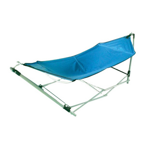 Outdoor garden leisure products picnic Portable Folding Hammock with Frame Stand Carrying Bag