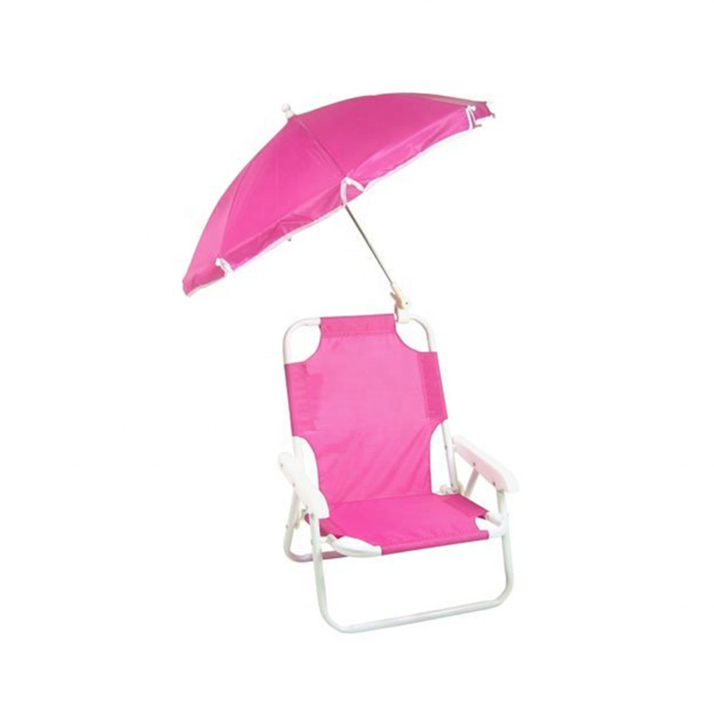 Outdoor Furniture lovely Korean Folding Beach Chair with Umbrella for kids