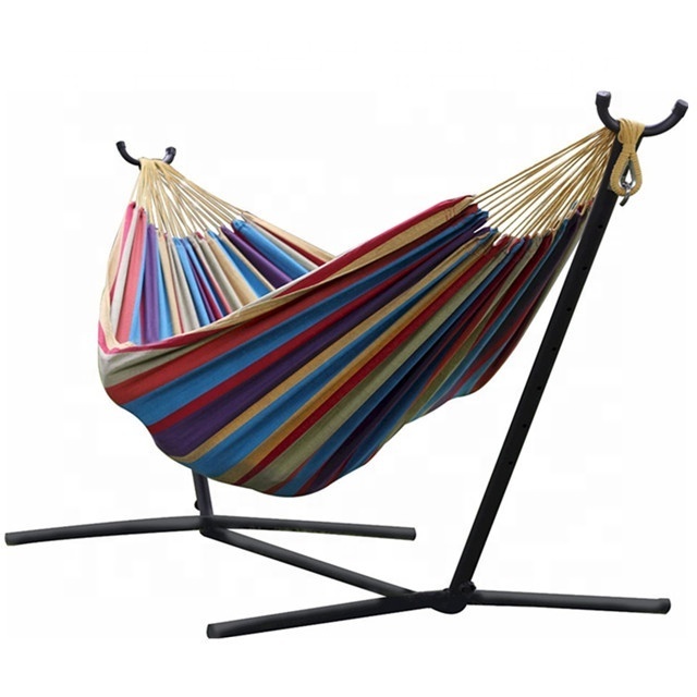 Outdoor furniture patio Free Standing Swing Garden camping Hammock with Metal Frame stand