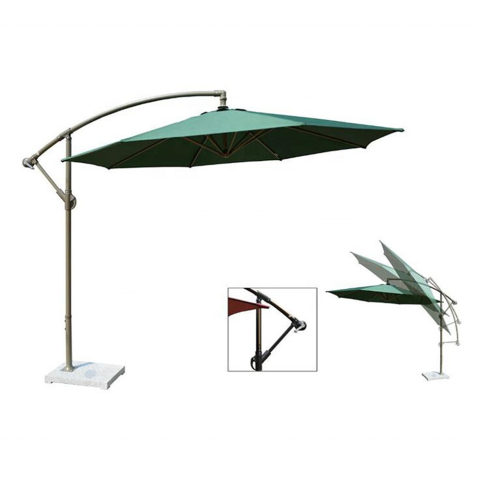 2023 new arrival Outdoor patio garden aluminum metal cantilever patio umbrella