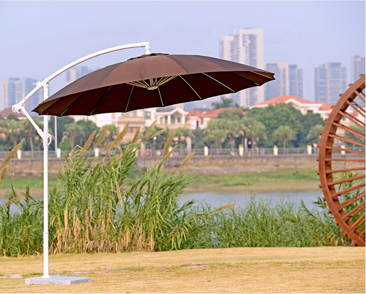 Outdoor Portable Garden patio beach 3m 18Ribs banana Round Waterproof sunshade summer solar umbrella