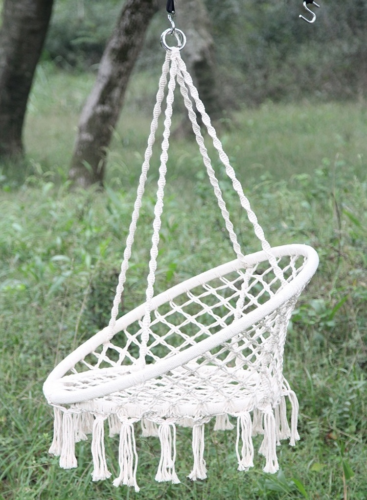 High quality Indoor outdoor garden patio Kids hanging swing chair hammock chair