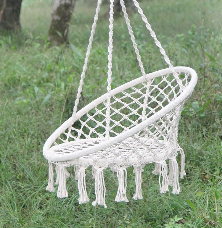 High quality Indoor outdoor garden patio Kids hanging swing chair hammock chair