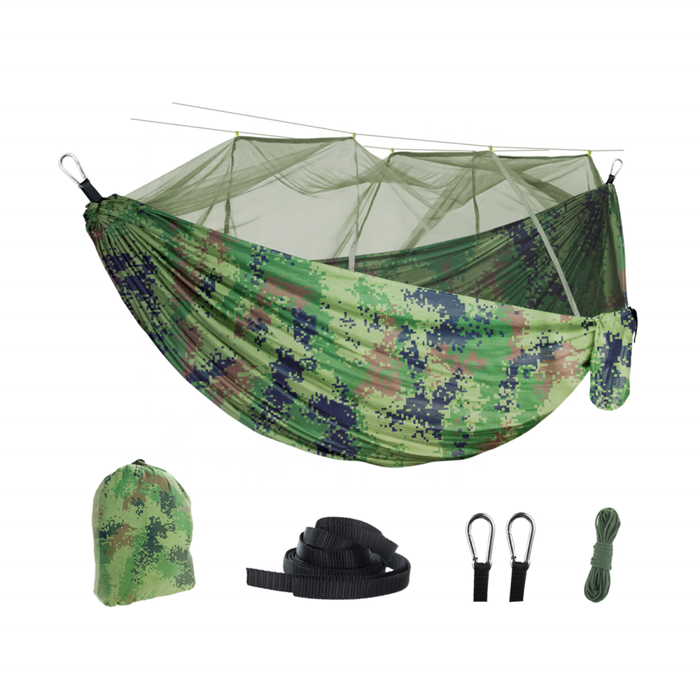 Outdoor Travel Nylon fabric Camping Portable Ultralight Luxury Hammock swing Tent Hammocks with tree Straps