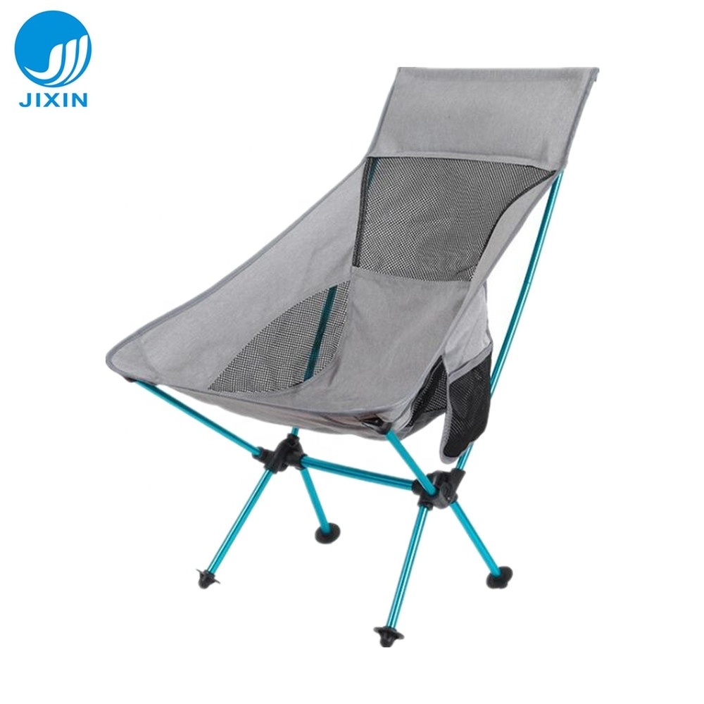 New arrival Outdoor camping fishing chair light weight portable half moon chair aluminium fishing chair