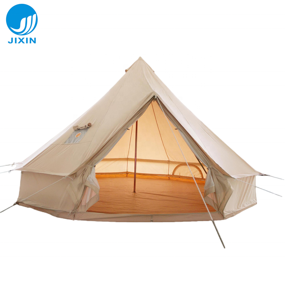 Outdoor sports entertainment Indian canvas cotton Tipi 5-8 persons big size family Camping tent for travelling