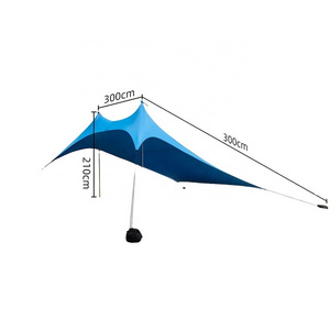 2024 Portable Canopy Sun Shelter UPF50 6-8 People, for Beach, Camping Trips, Fishing backyard and Picnic tent