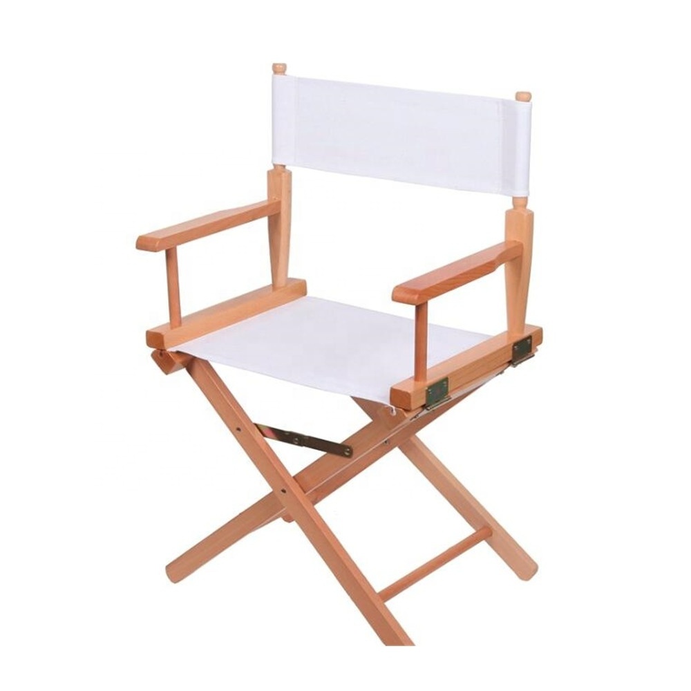 Outdoor indoor High quality beech wood Professional Lightweight Foldable Desk Wood Artist Directors Chair