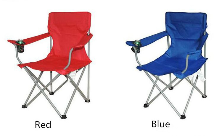 Outdoor folding chairs with cupholder and arms lightweight comfortable camping chair