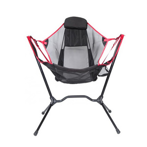 New arrival Outdoor folding family patio picnic fishing chair adult rocking chair lightweight folding aluminium chair