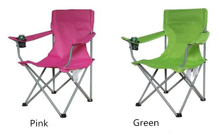 Outdoor folding chairs with cupholder and arms lightweight comfortable camping chair