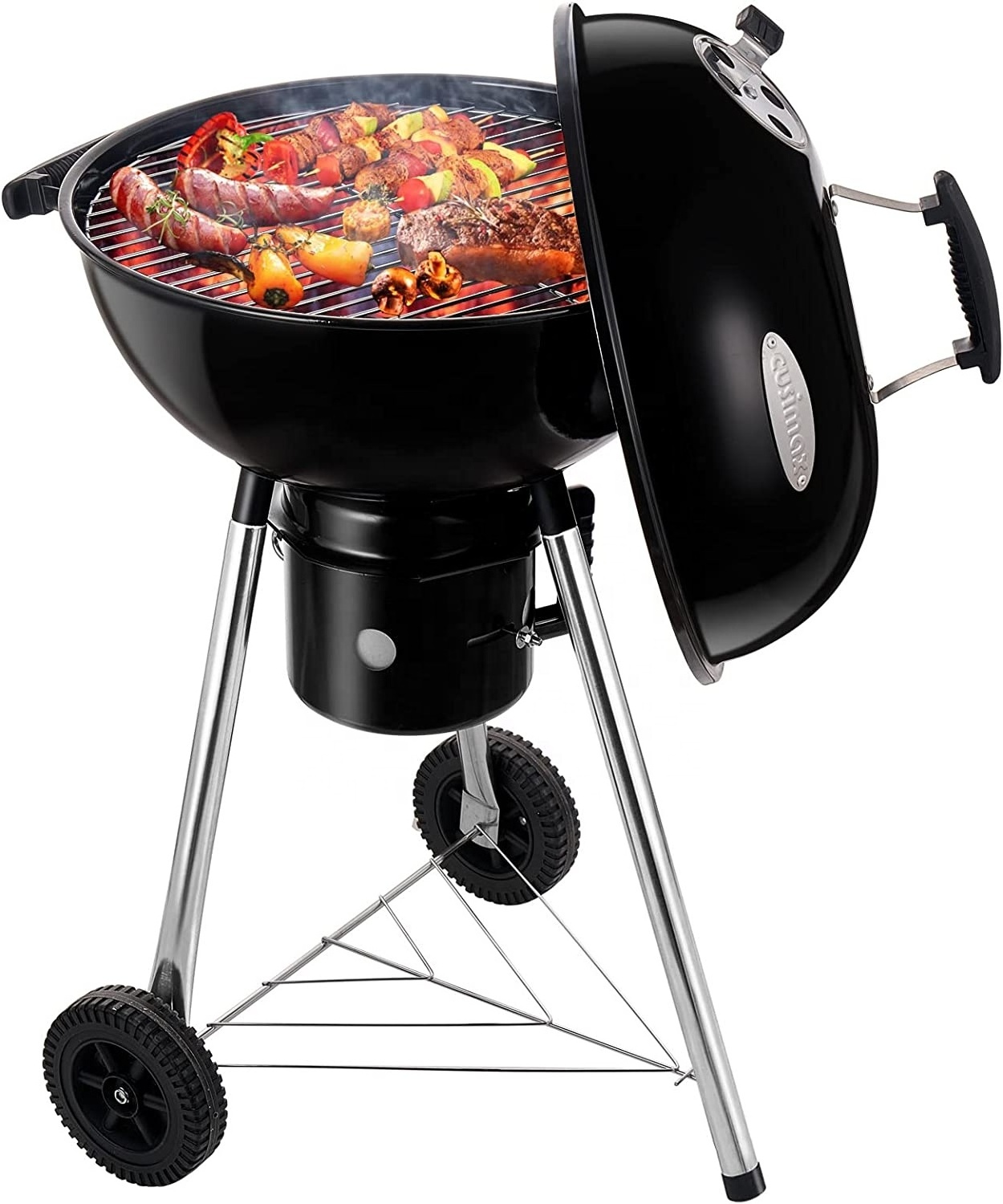 Outdoor patio garden Charcoal Grill BBQ Kettle Portable  Barbecue Cooking Grills & Smokers for Camping Patio