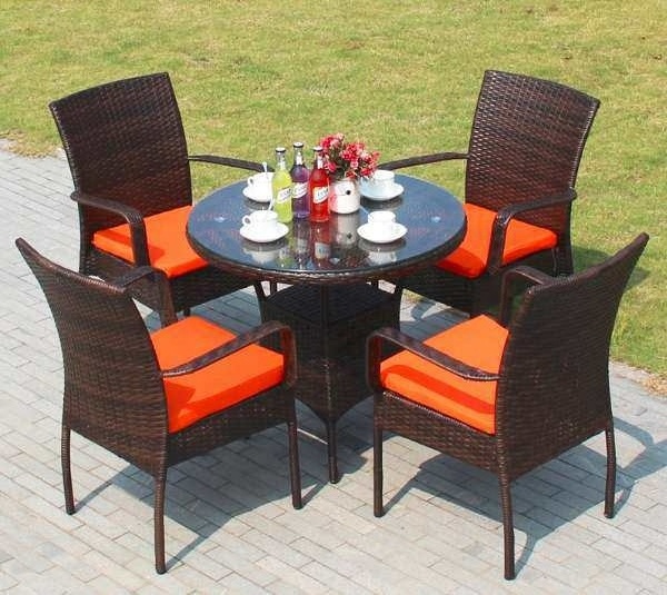 Outdoor Patio restaurant rattan wicker garden furniture table chair Set with coffee table set shop