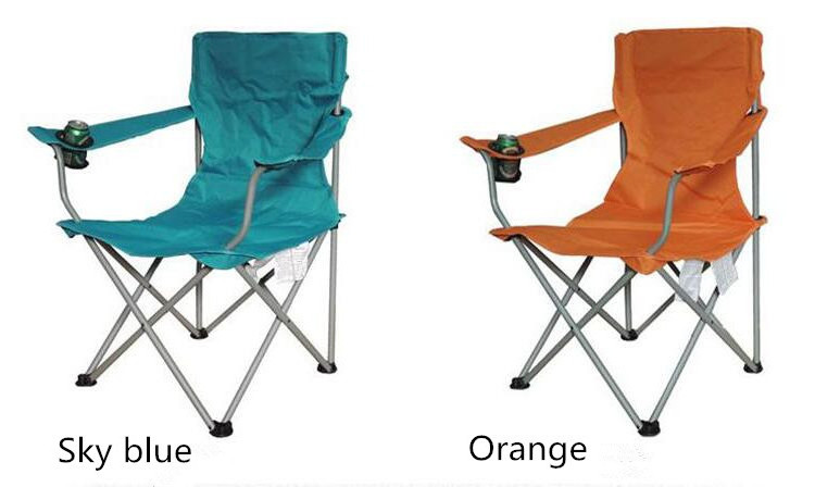 Outdoor folding chairs with cupholder and arms lightweight comfortable camping chair