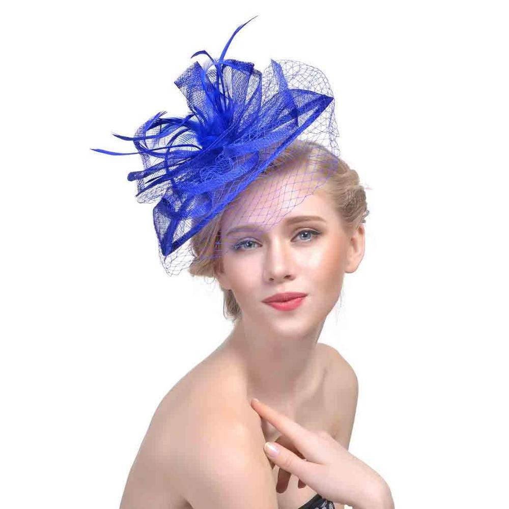 2021 Kentucky Derby hats Ladies Church Party Tea Party Wedding for women Fascinator Sinamay Fascinator Hat