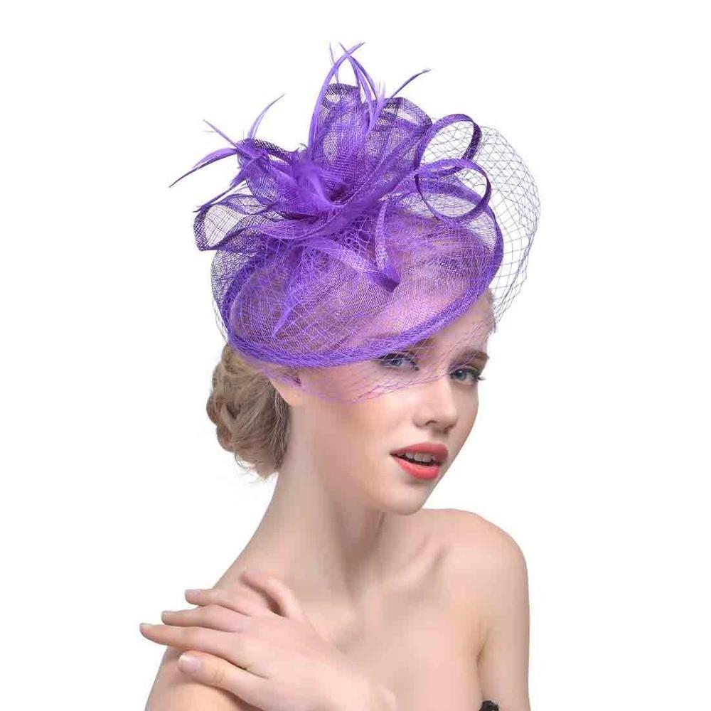 2021 Kentucky Derby hats Ladies Church Party Tea Party Wedding for women Fascinator Sinamay Fascinator Hat