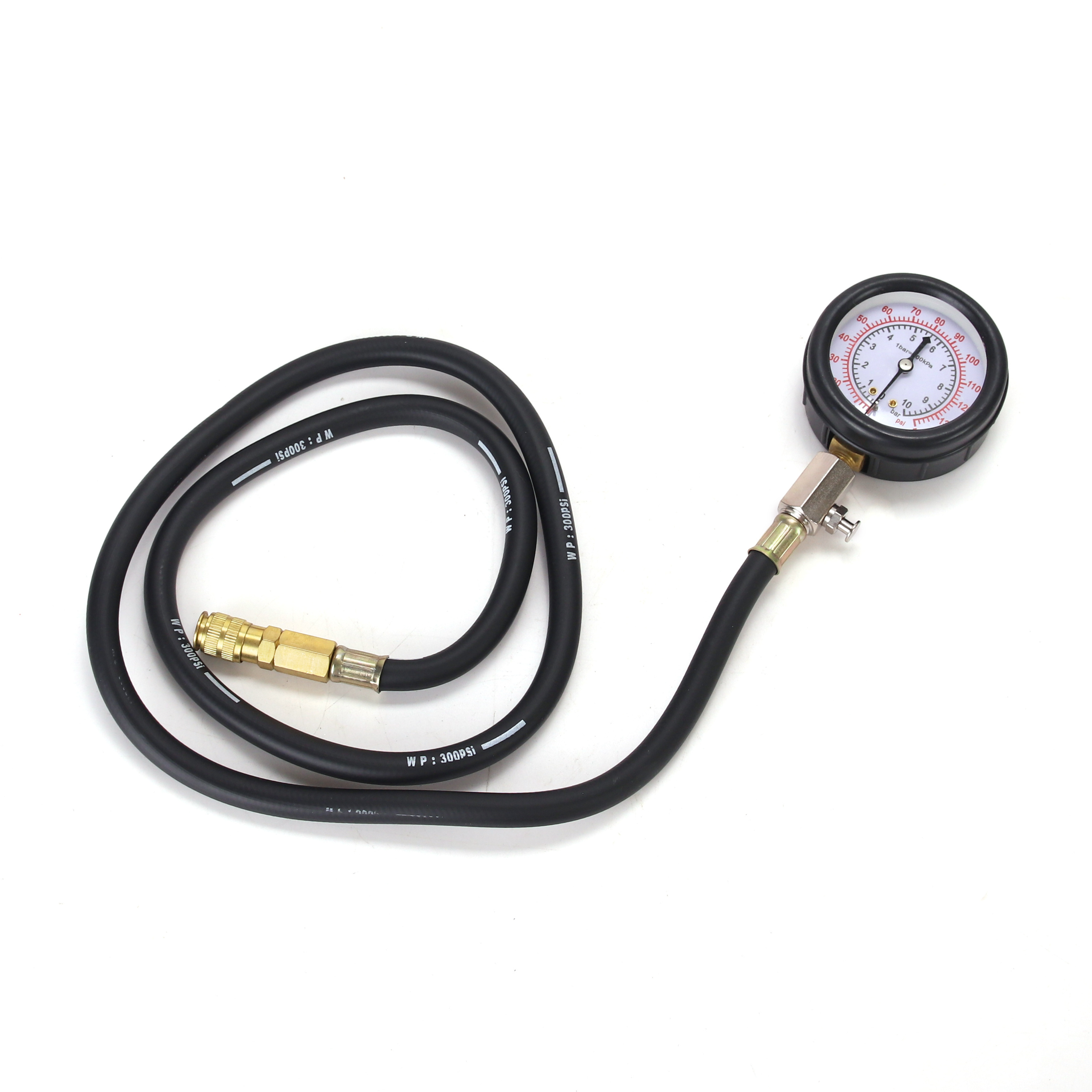 Automotive Oil Engine Cylinder Compression Diagnostic Tester Meter Fuel Pressure Gauge Testing Tool Kit