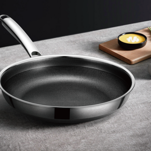 26cm Three-layers Stainless Steel Non Stick Cooking Pan Hexclad Cookware Frying Pan