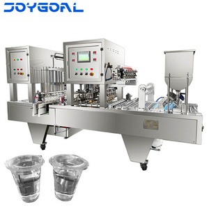 New Design Cup Filling and Sealing Machine Juice Processing Machine Yogurt Packaging Machine for Carton Plastic Pots Plastic Dip