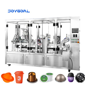 Automatic k-cup coffee capsules filling and sealing machine plastic cup powder filling machine