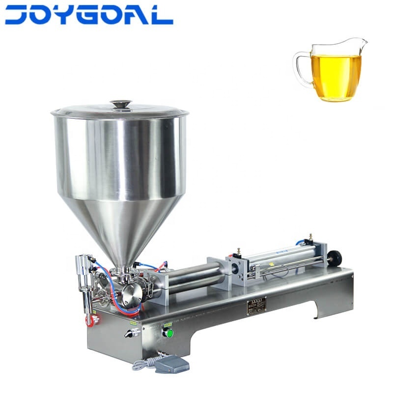 Semi automatic piston yogurt lotion shampoo cosmetic filler cream sauce jam honey bottle tomato paste liquid filling machine