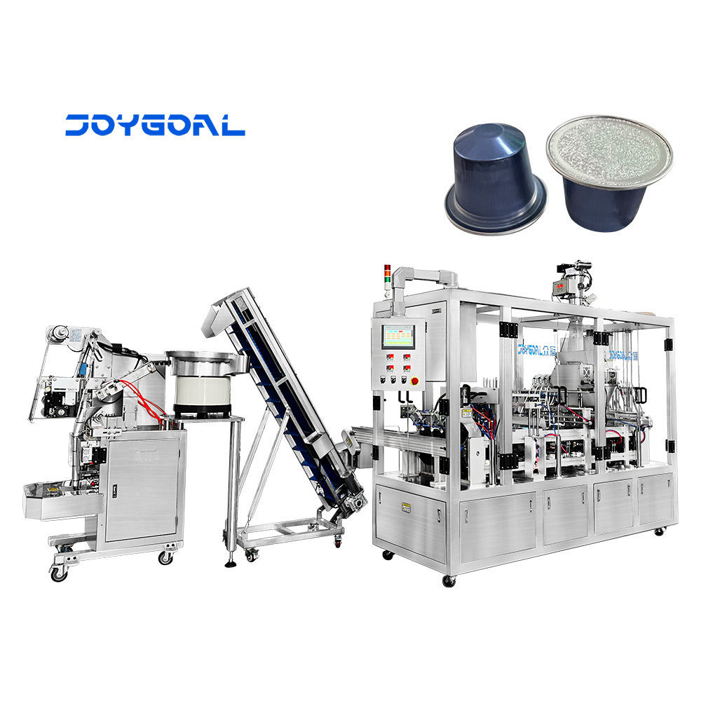 High Speed Automatic Coffee Capsule Horizontal Packing Machine Powder K Cup Nespresso Capsule Filling And Sealing Machine