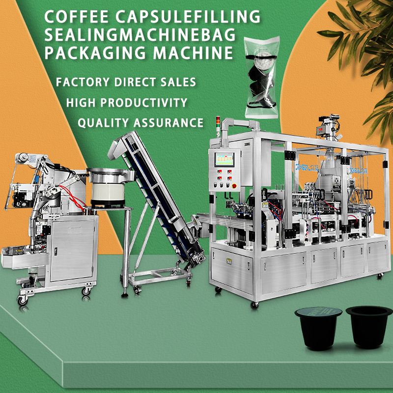 High Speed Automatic Coffee Capsule Horizontal Packing Machine Powder K Cup Nespresso Capsule Filling And Sealing Machine