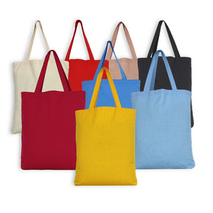 Custom New Fashion Cotton Shopping Bag Large Canvas Tote Bag With Leather Straps Handle