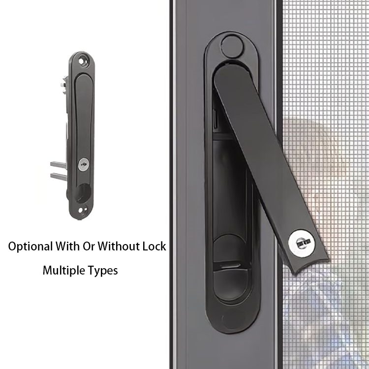 High quality Aluminum Alloy Super Security Anti-theft Door Window Hardware Accessories Hidden Screen Window Locks Handle