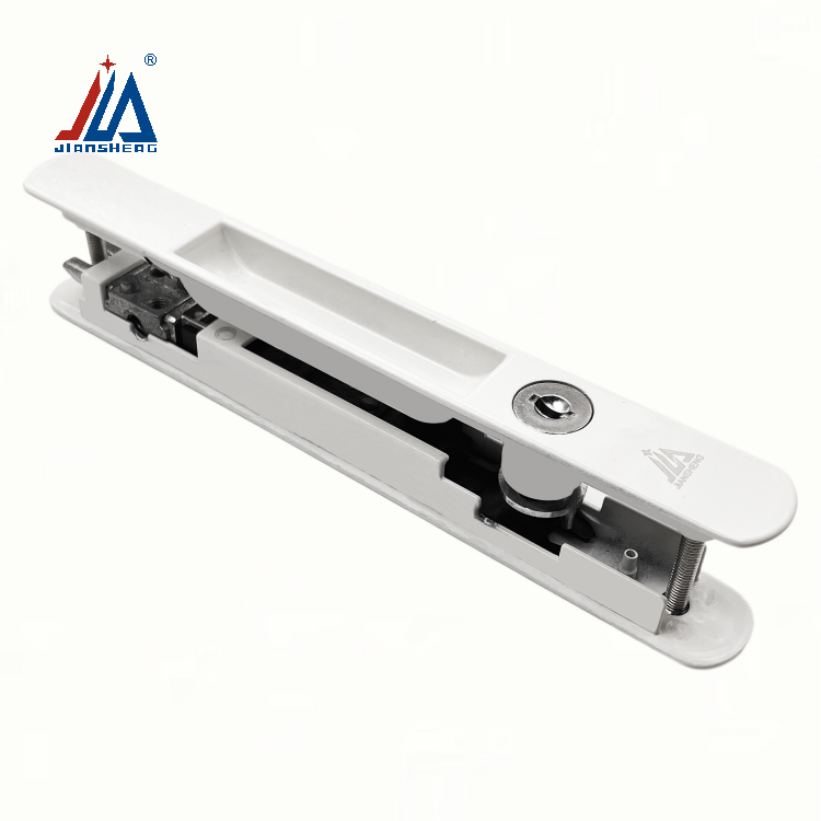 Hot selling zinc alloy double sides aluminum safety sliding window and door latch with key lock