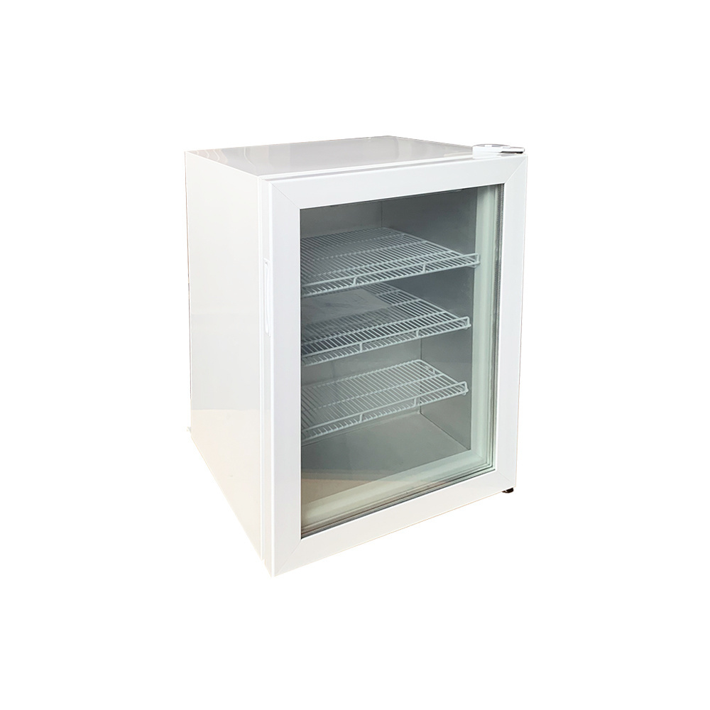 98L Ice Cream Freezer Single Glass Door Mini Bar Display Freezer with Lock SD-98