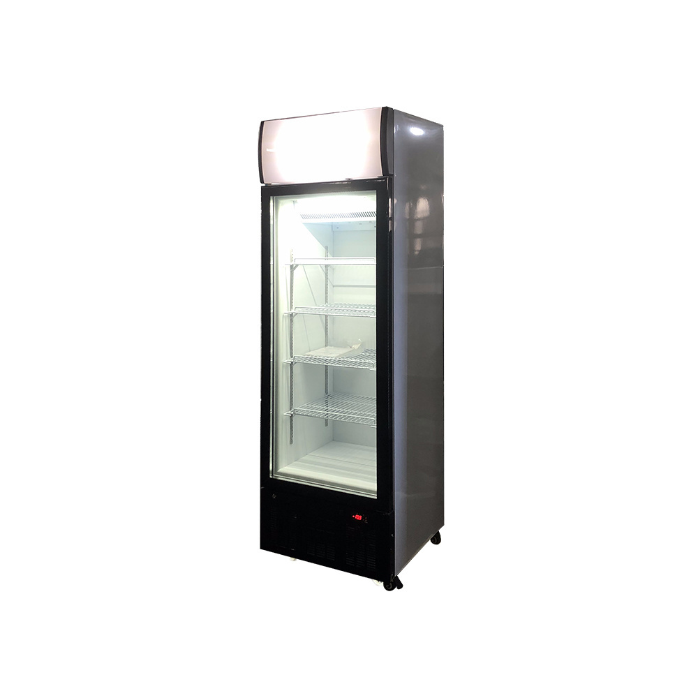 268L Vertical Glass Door Ice Cream Storage Display Freezer LSD-268