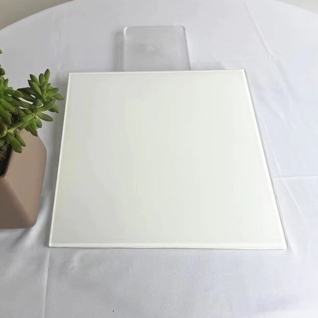 eva laminated white glass opal white laminated glass milky white pvb laminated glass