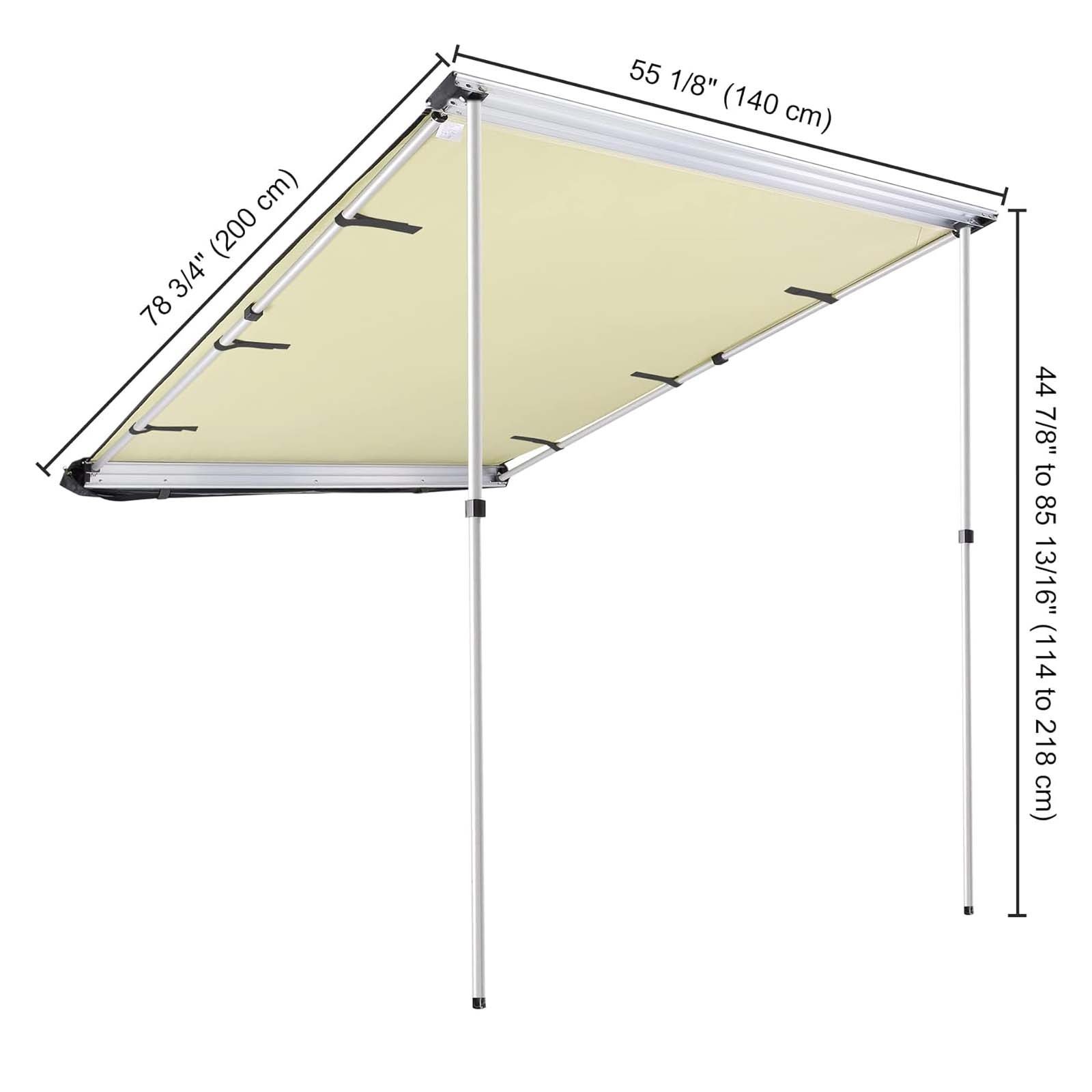 4wd Offroad Car Side Retractable 4x4 Awning Car Side Camper Awning  For Outdoor Camping Car Roof Tent