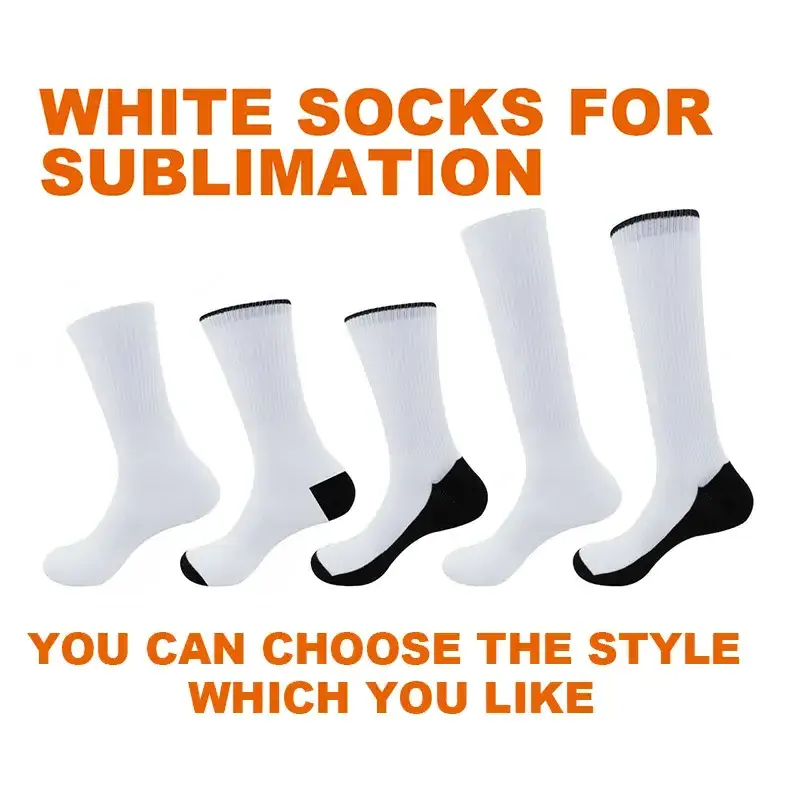 Custom Sublimated Sock Design 3D Printed Socks Custom Made Sublimation Blank Socks