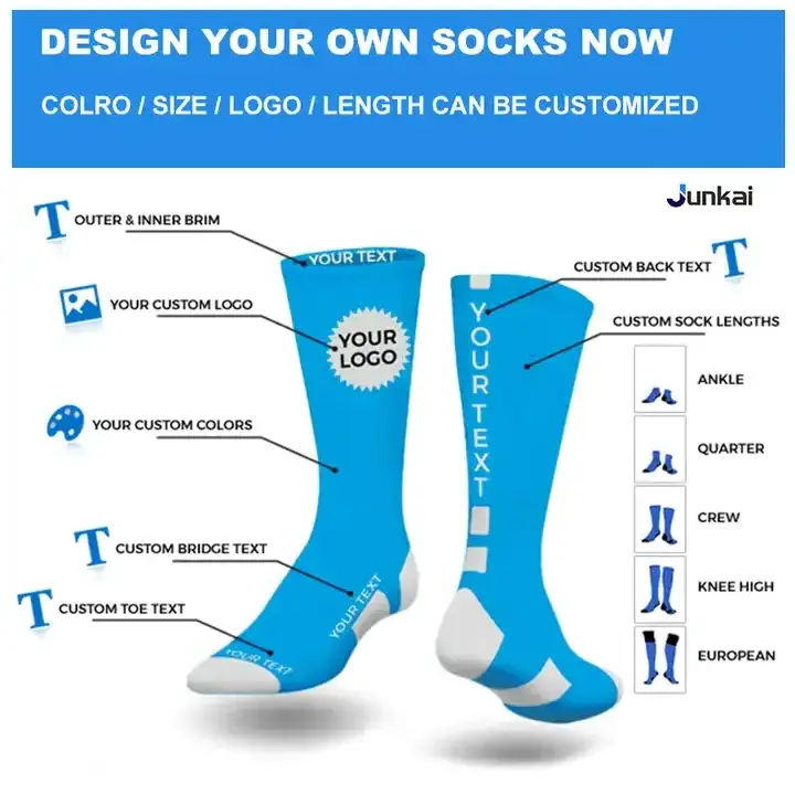 custom sports socks own design logo sports socks custom made your own sport athletic socks