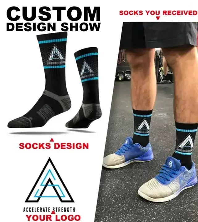 custom sports socks own design logo sports socks custom made your own sport athletic socks