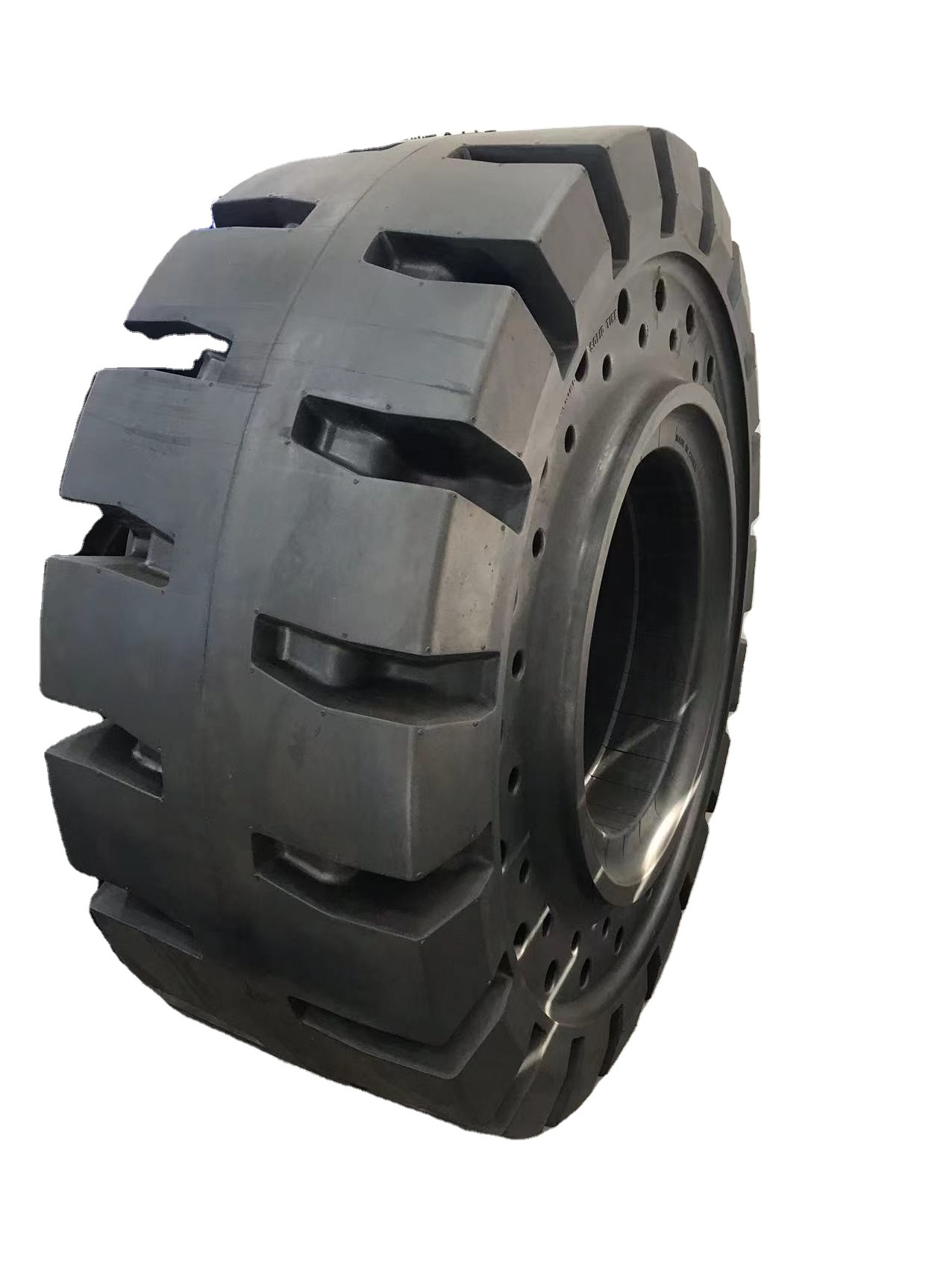 good quality GNAS brand black airless tyre for rocky Bulldozer 23.5-25