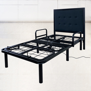 New design metal 3 folder single folding bed Foldable Extra Camp Portable electric adjustable Bed Frame