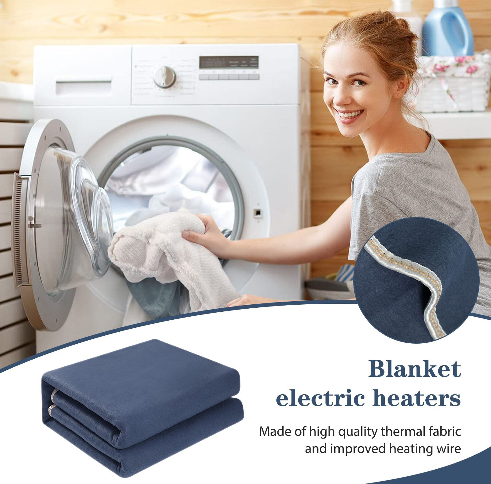 Eco-Friendly automatic protection type thickening rechargeable flannel heated electric blanket