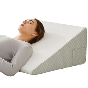 12 Inches Backrest Leg Pillow Nature Triangular Ramp Lumbar Cushion Elevation Breathable Reading Bed Wedge Pillows For Sleeping