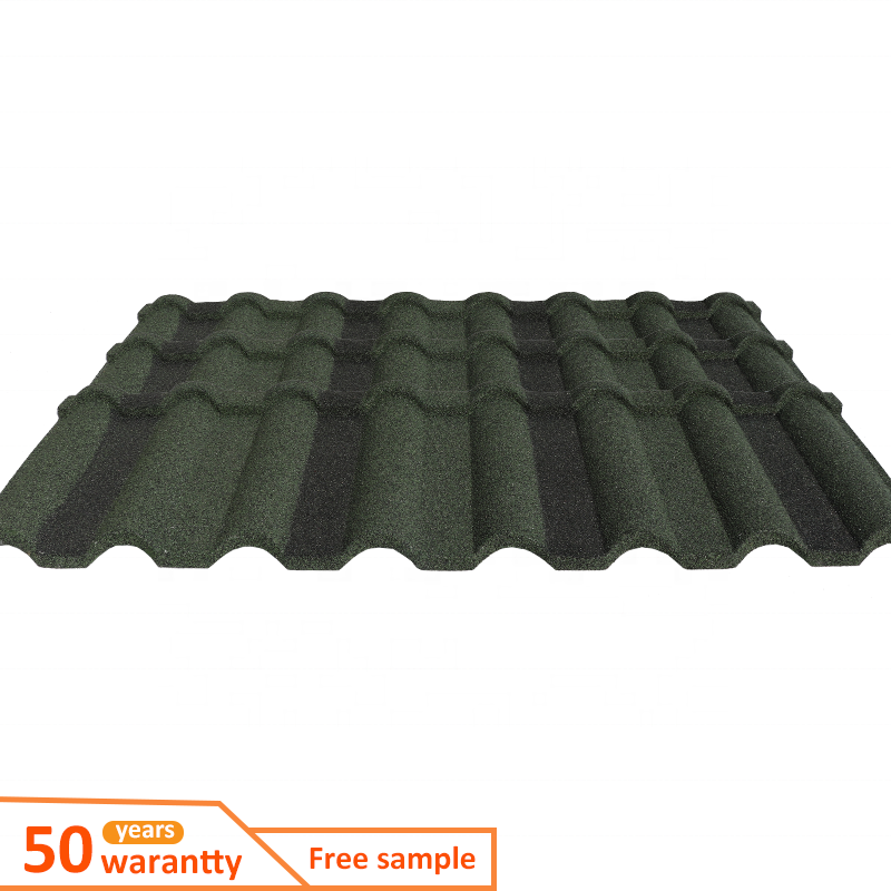 JZROOF 0.28mm/0.35mm/0.40mm Black Milano Stone Coated Metal Colored Roofing Material roofing price philippines