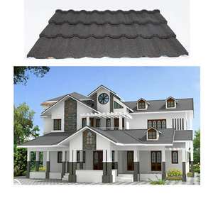 African roof colored stone metal tiles are waterproof and heat-proof with a lifespan of 30 years