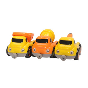 Zhansheng Exquisite Craftsmanship Eco-Friendly Material Construction Cartoon Mini Truck Toy Car Set With Sound