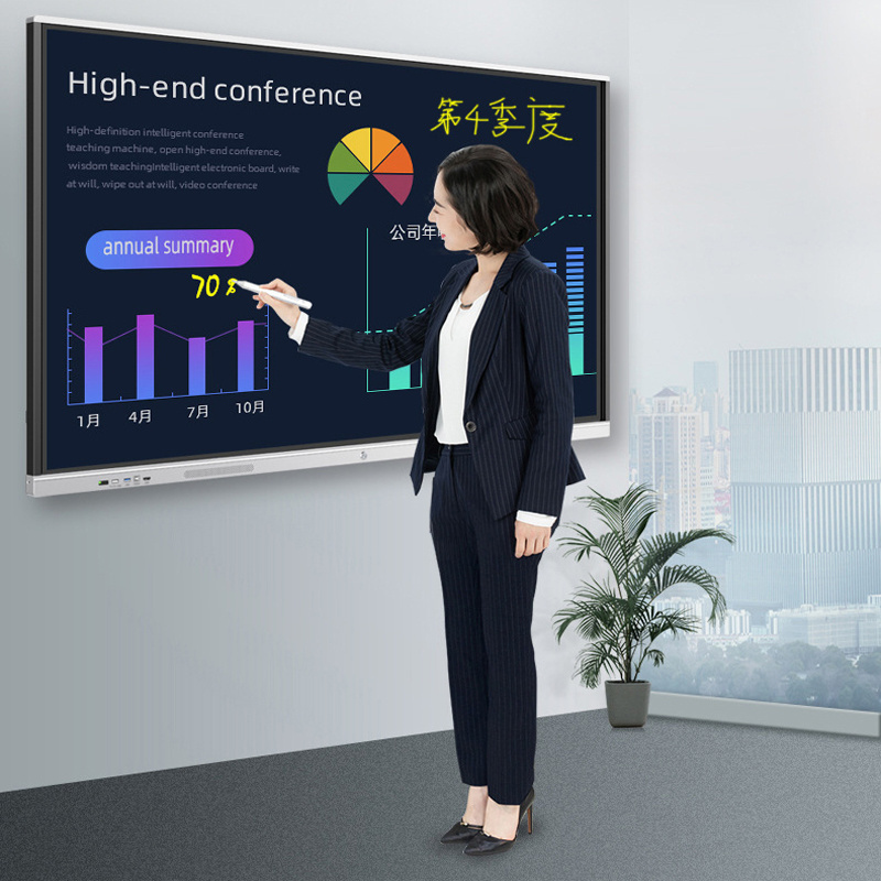 55 inch 3840*2160 Ultra HD display/Standard infrared 20-point touch Conference All-in-one Machine Interactive Board LCD